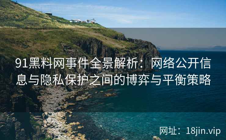 91黑料网事件全景解析：网络公开信息与隐私保护之间的博弈与平衡策略