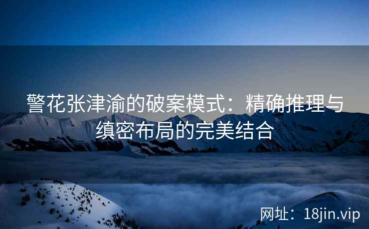 警花张津渝的破案模式：精确推理与缜密布局的完美结合