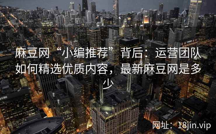 麻豆网“小编推荐”背后：运营团队如何精选优质内容，最新麻豆网是多少
