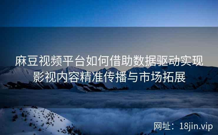 麻豆视频平台如何借助数据驱动实现影视内容精准传播与市场拓展