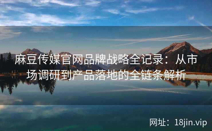 麻豆传媒官网品牌战略全记录：从市场调研到产品落地的全链条解析